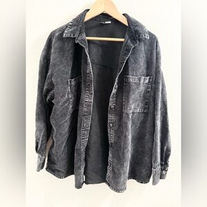 H&M Charcoal Shirt Jacket